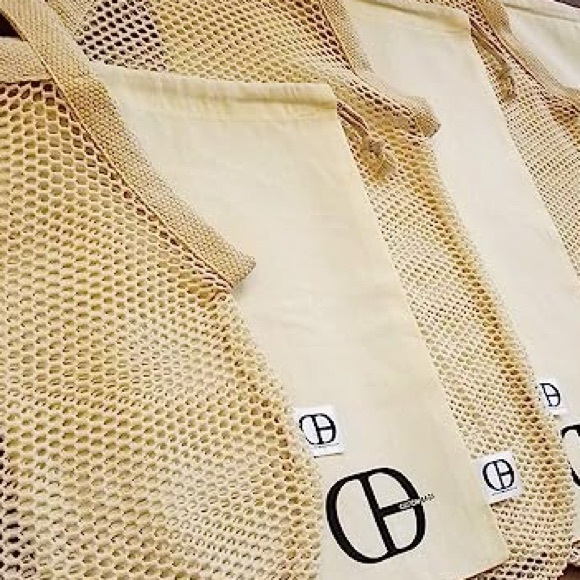 ♻️ NIP - SIX 100% COTTON MUSLIN & MESH REUSABLE BAGS ♻️ - Picture 3 of 6